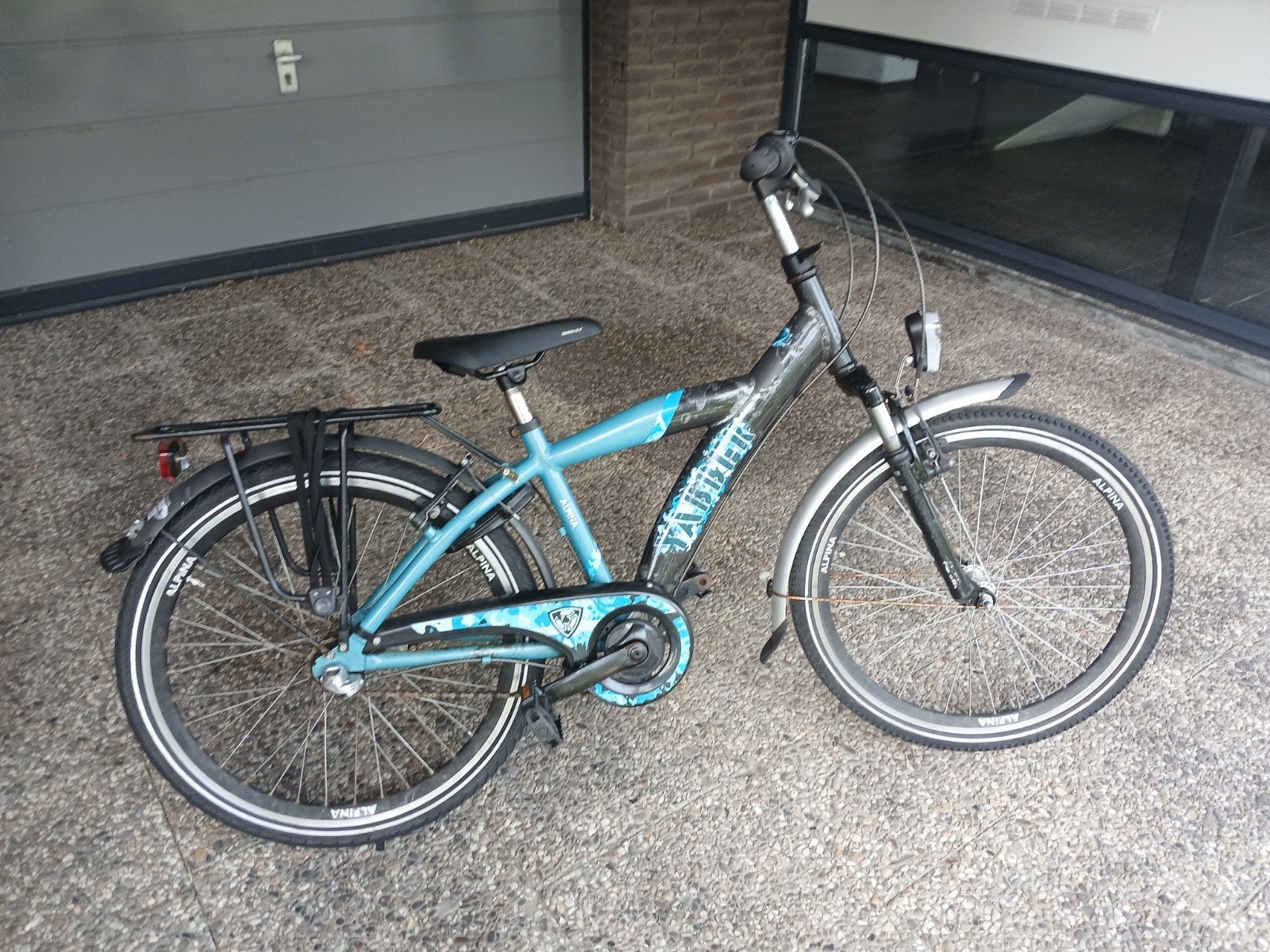 jongens fiets, Ophalen, Terugtraprem, Alpina, Versnellingen