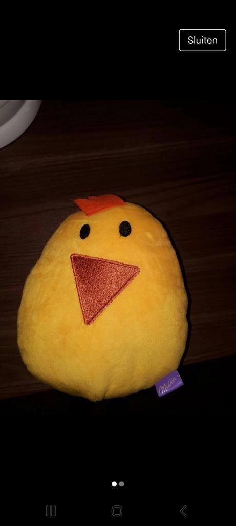 Milka kip, Ophalen of Verzenden, Nieuw, Geel, Overige typen