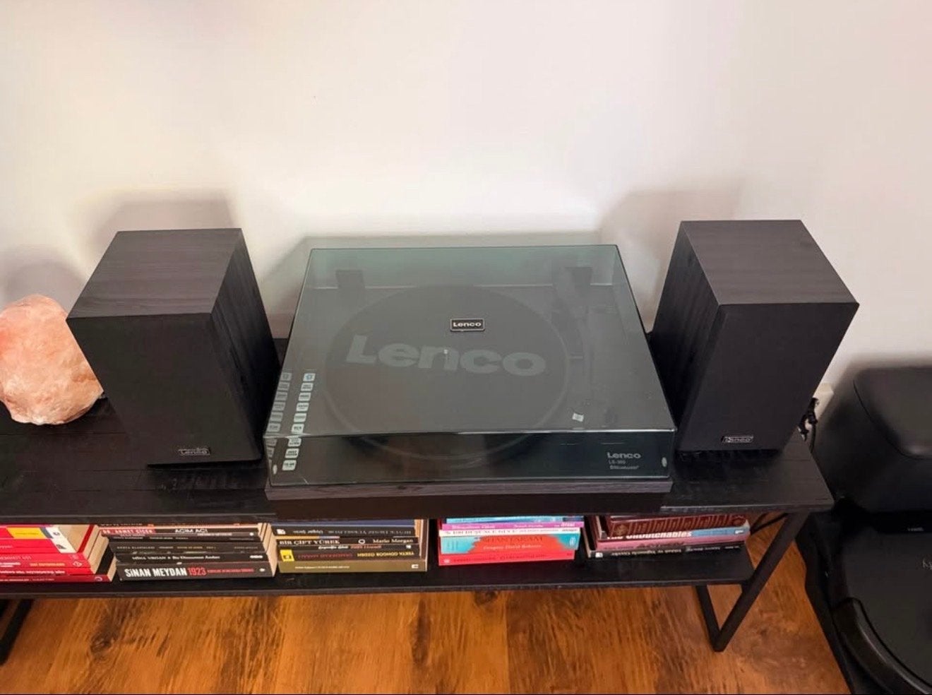 Lenco LS-300BK Platenspeler met speakers - Zo goed als nieuw, Audio, Tv en Foto, Platenspelers, Ophalen, Zo goed als nieuw, Platenspeler