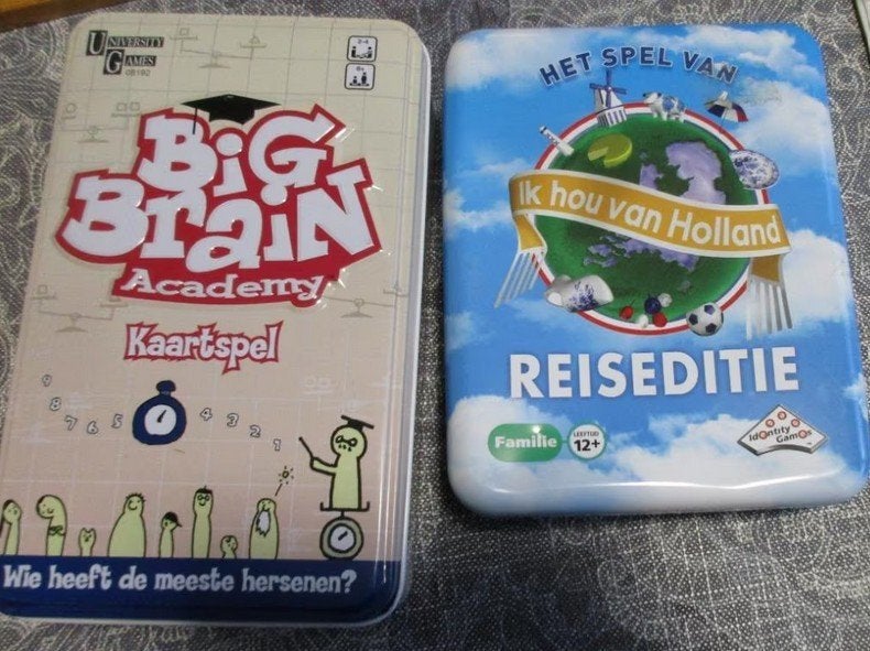 kaartspellen Big Brain Academy / Ik hou van Holland reisspel, Ophalen of Verzenden, Zo goed als nieuw, Reisspel