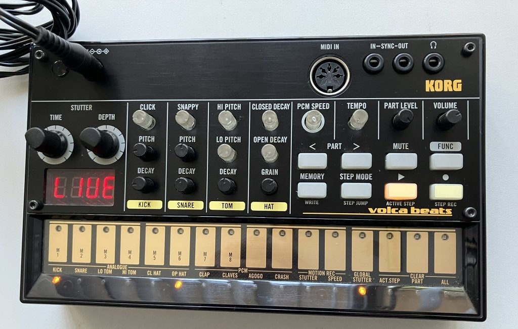 KORG Volca Beats Analoge synth Drumcomputer, Verzenden, Zo goed als nieuw, Korg