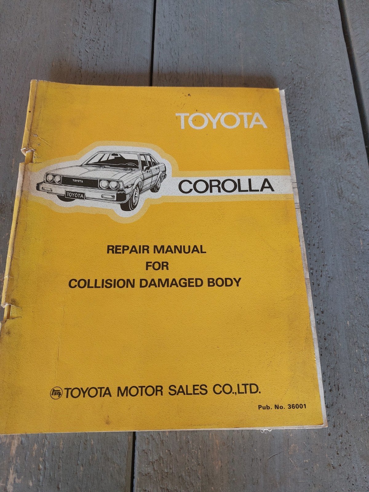 REPAIR MANUAL FOR COLLISION DAMAGE TOYOTA COROLLA KE70 TE71, Ophalen of Verzenden