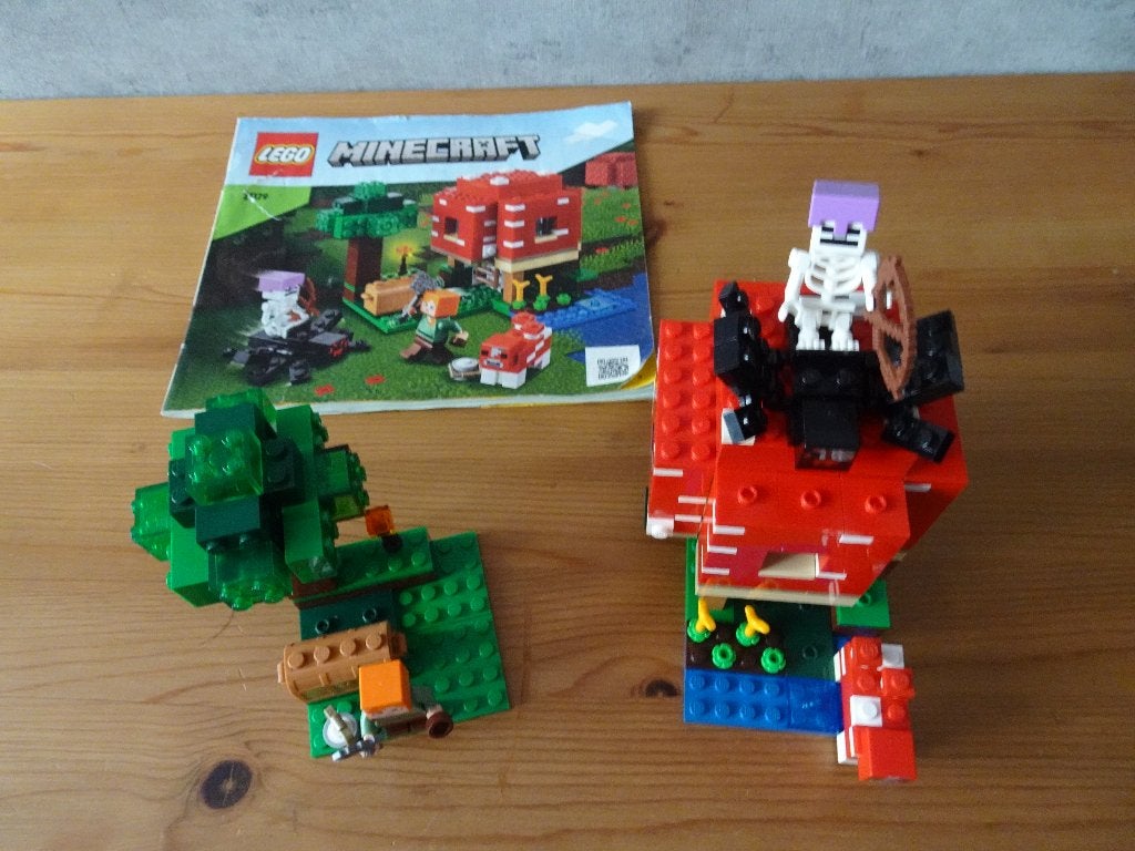 Lego Minecraft Paddenstoelhuis 21179, Kinderen en Baby's, Speelgoed | Duplo en Lego, Compleet, Minecraft, Lego, Ophalen of Verzenden