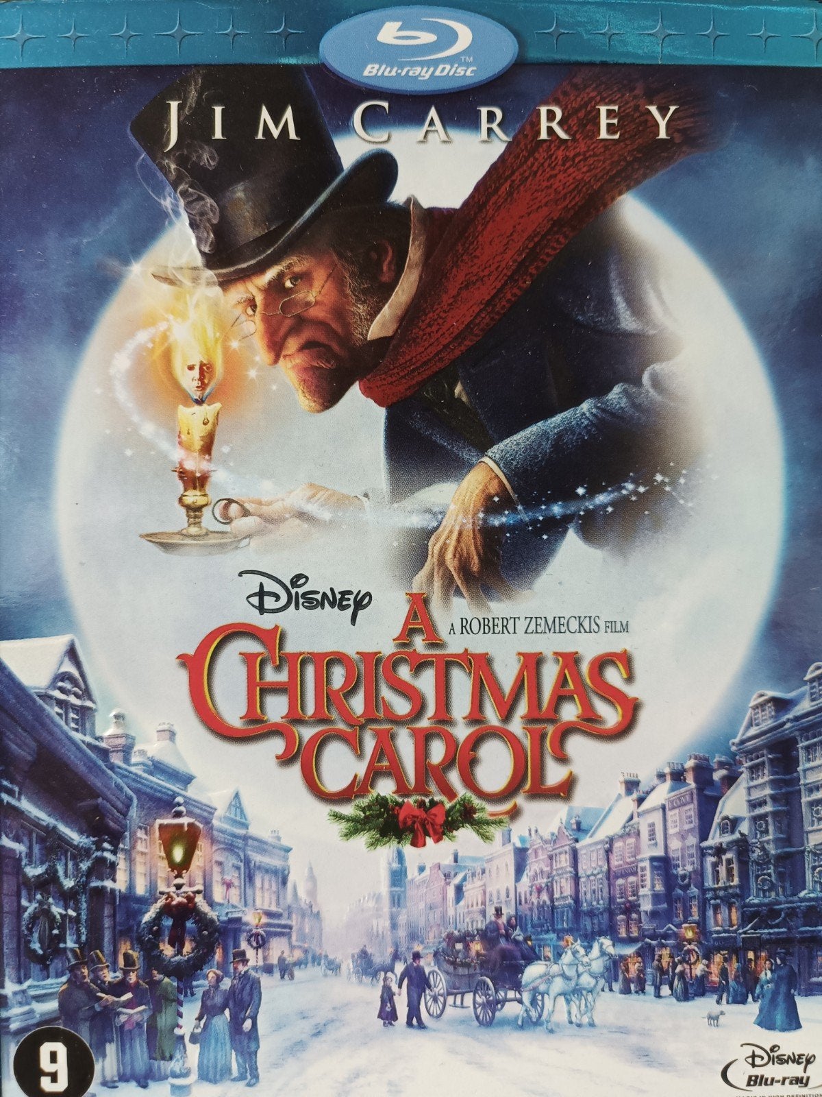 Disney's A Christmas Carol Bluray NL ZGAN (Jim Carrey), Cd's en Dvd's, Blu-ray, Ophalen of Verzenden, Zo goed als nieuw, Tekenfilms en Animatie