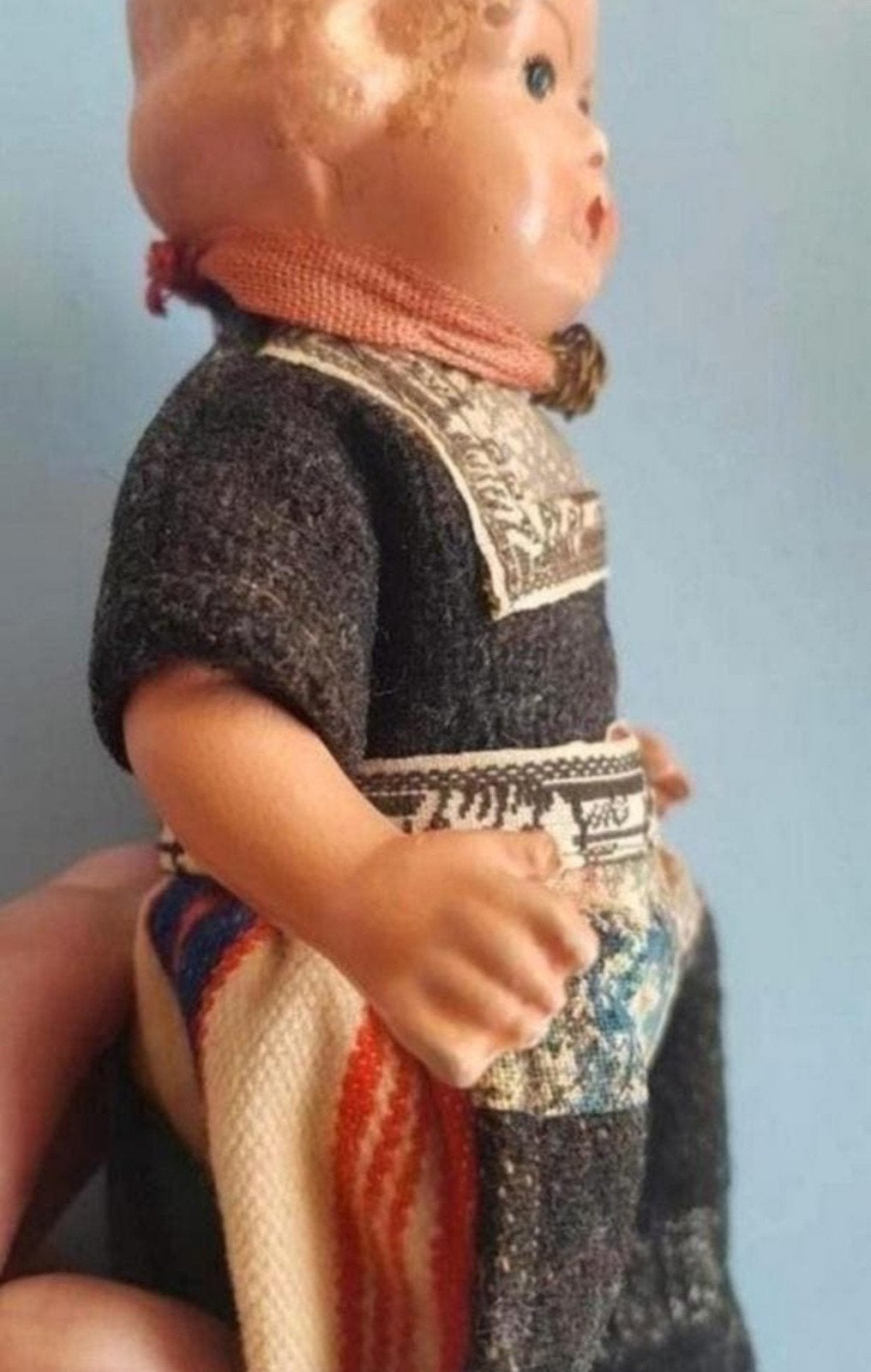 Vintage Oud Klederdracht Popje - Uniek Verzamelaarsitem, Ophalen of Verzenden, Gebruikt, Pop