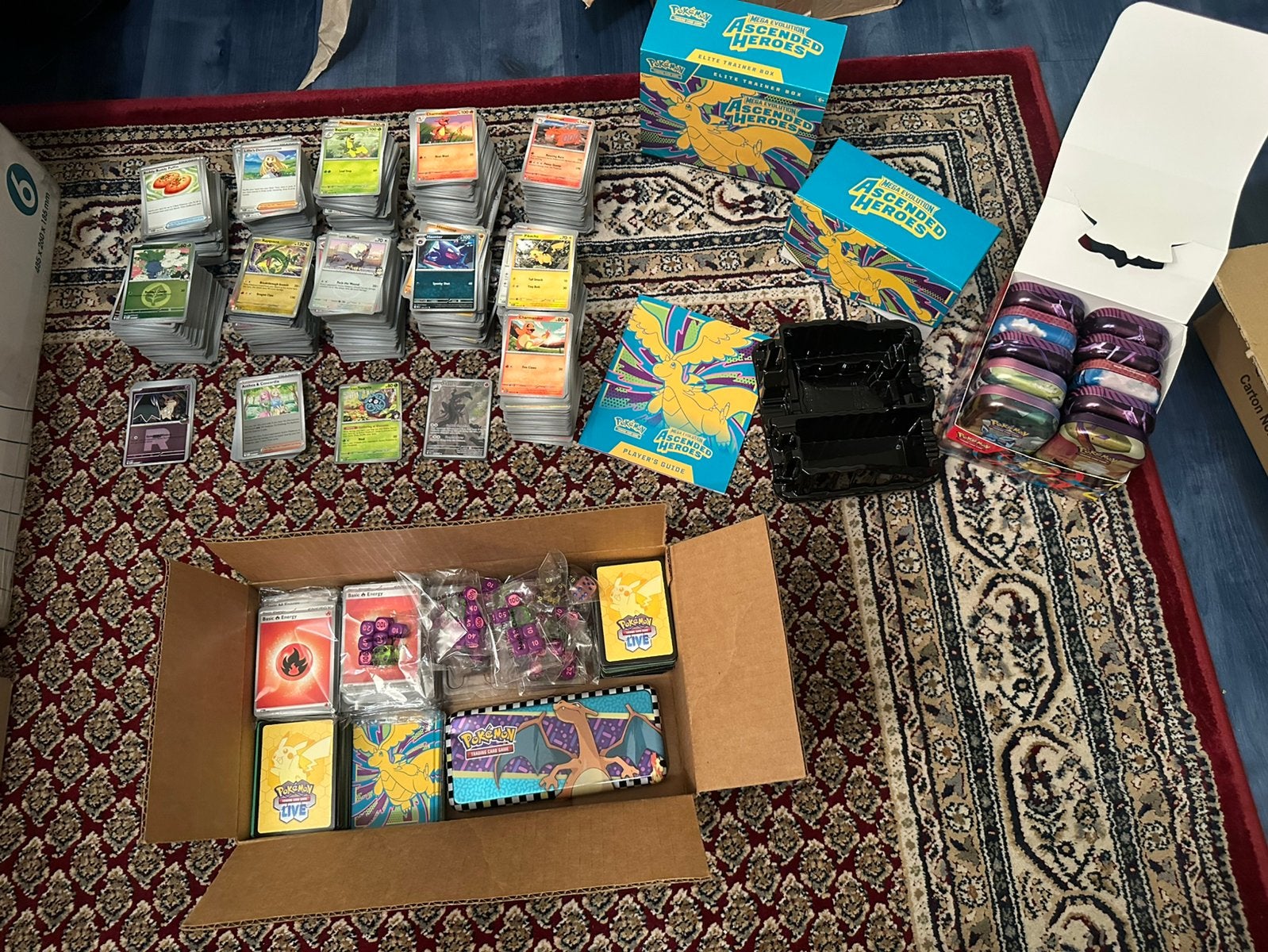 Pokémon Ascended Heroes, 3060 kaarten inc. 828 Holo/reverse, Ophalen of Verzenden, Zo goed als nieuw, Meerdere kaarten, Foil