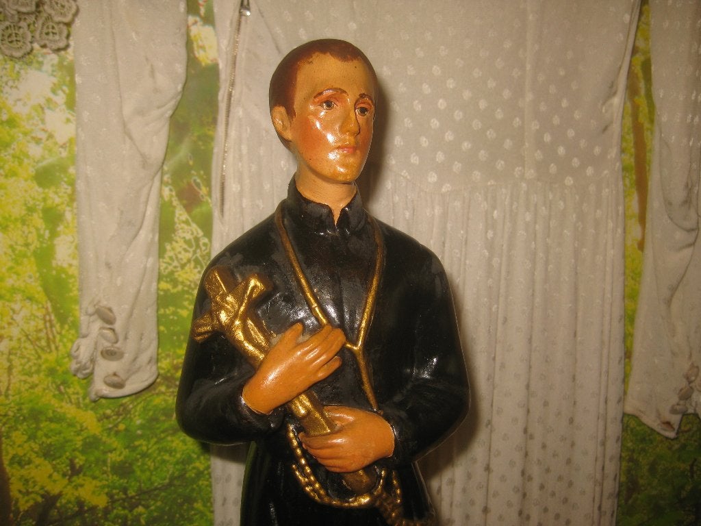 Vintage beeldje van een priester of geestelijke, Ophalen of Verzenden