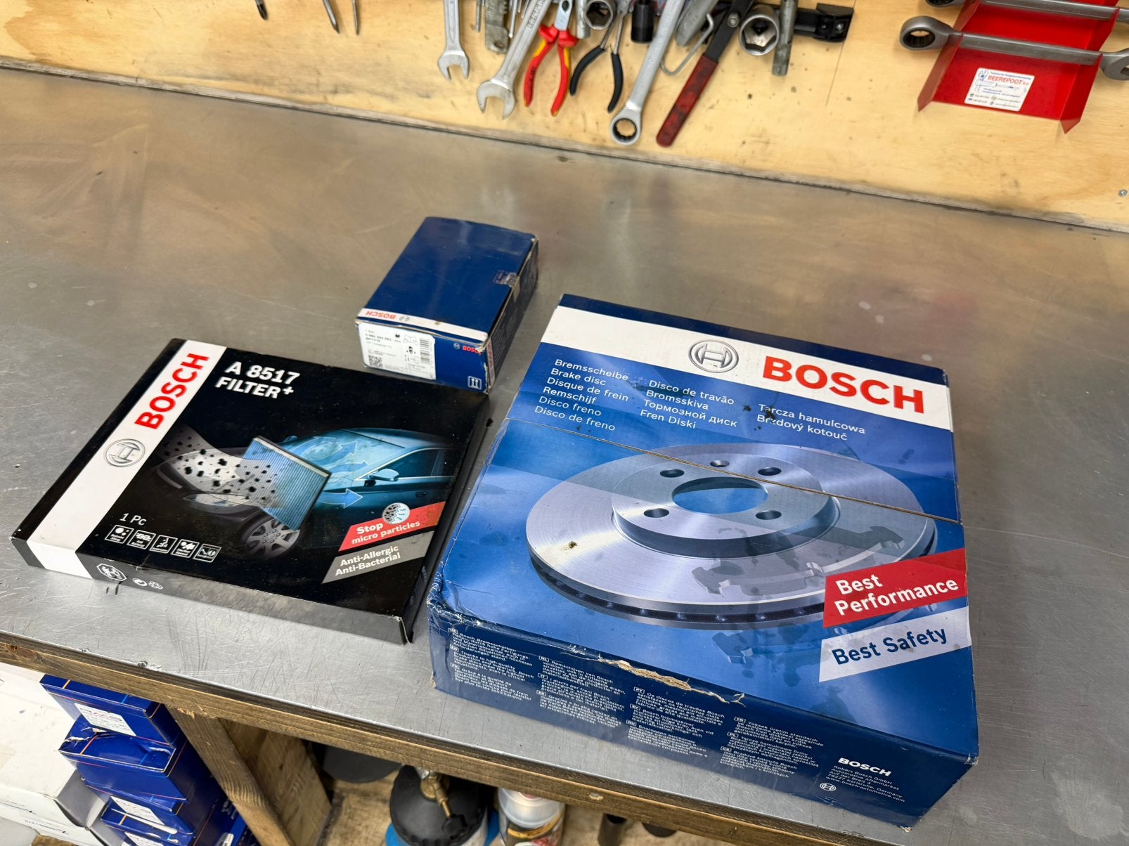 Volkswagen transporter T5 schijven remblokken Bosch, Ophalen of Verzenden, Nieuw, Volkswagen