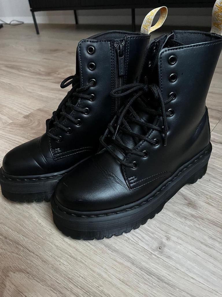 Dr. Martens Jadon II Mono Vegan Laarzen - Maat 38, Verzenden, Zwart, Lage of Enkellaarzen, Dr. Martens