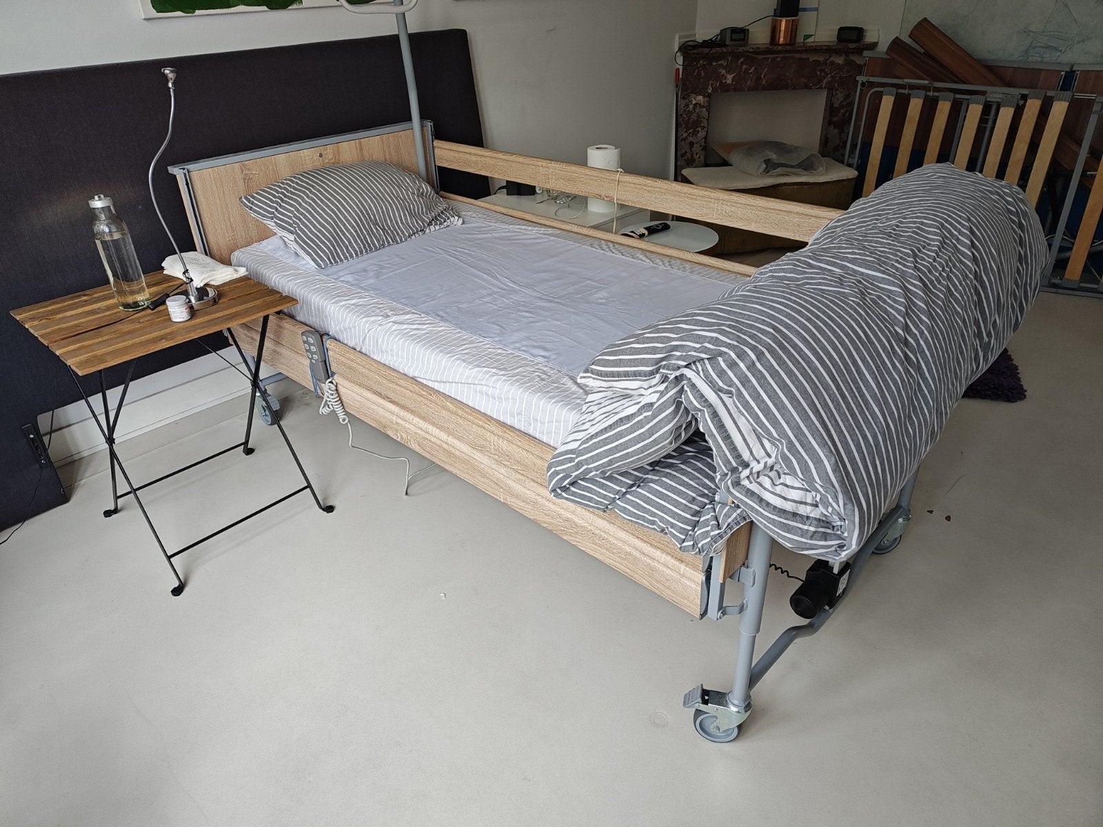 Bock Verstelbaar Eenpersoons Ziekenhuisbed, Ophalen, 90 cm, 200 cm, Functioneel