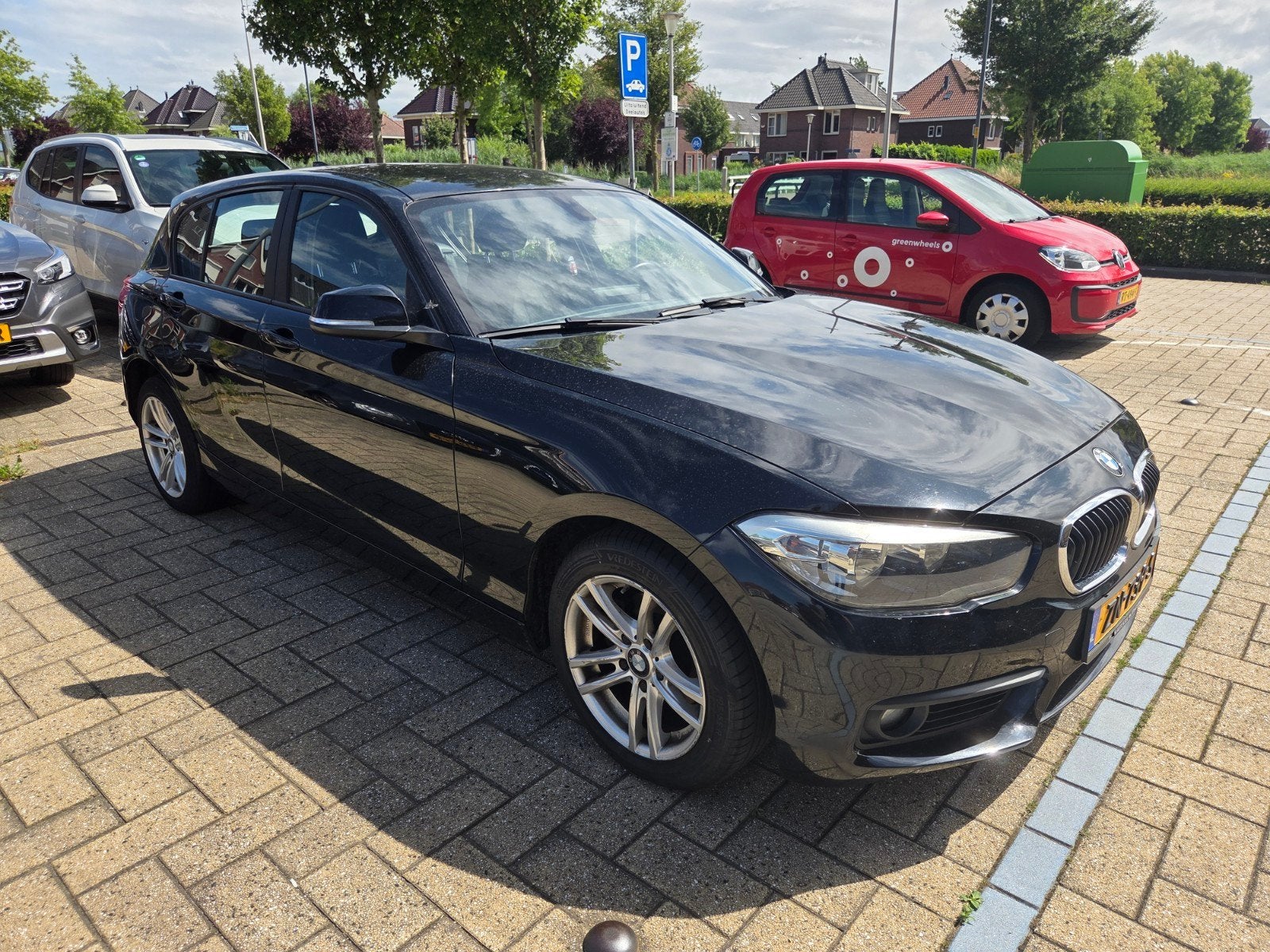 BMW 1-Serie 116D 85KW 5DR 2016 Zwart, Auto's, 1-Serie, 1295 kg, USB, Zwart