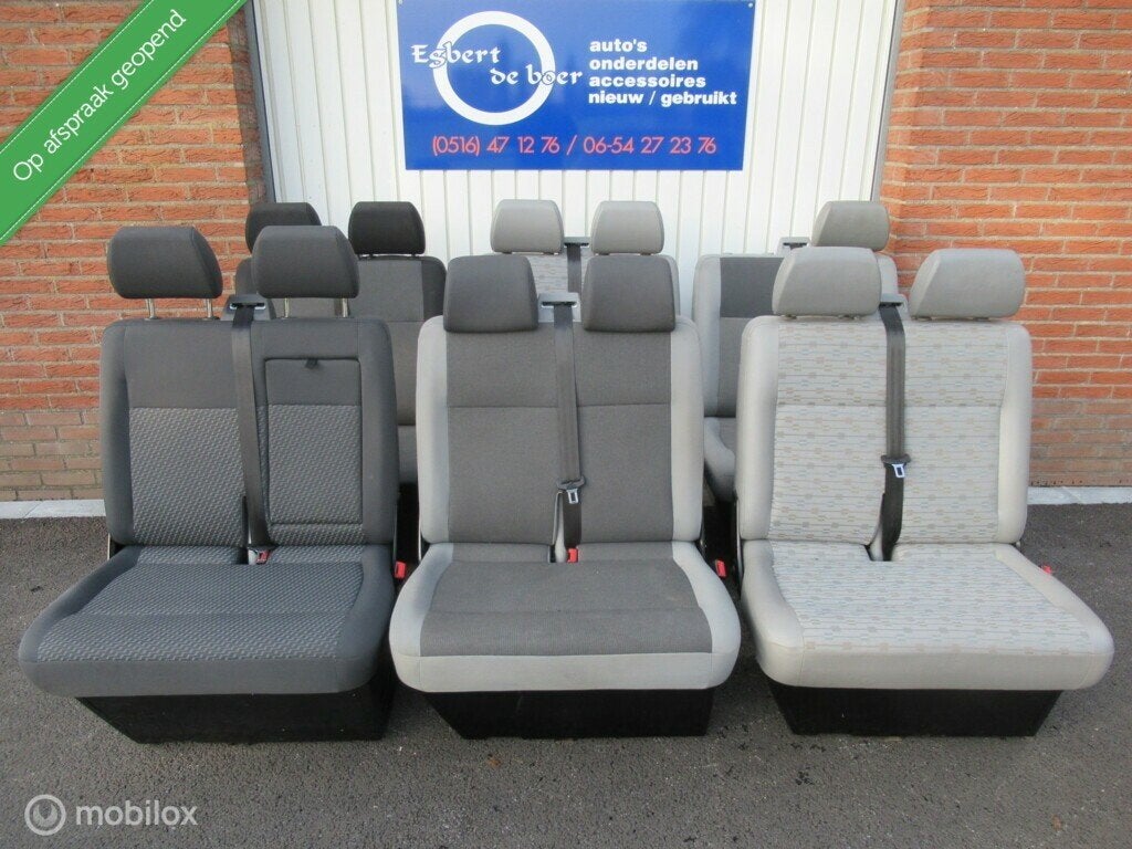 Bank bijrijdersbank bankje VW Transporter T5 T6, Gebruikt, Volkswagen, Ophalen of Verzenden, Volkswagen