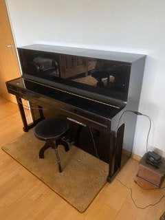 Piano Furstein silent voor weinig geld, Ophalen, Zwart, Zo goed als nieuw, Piano