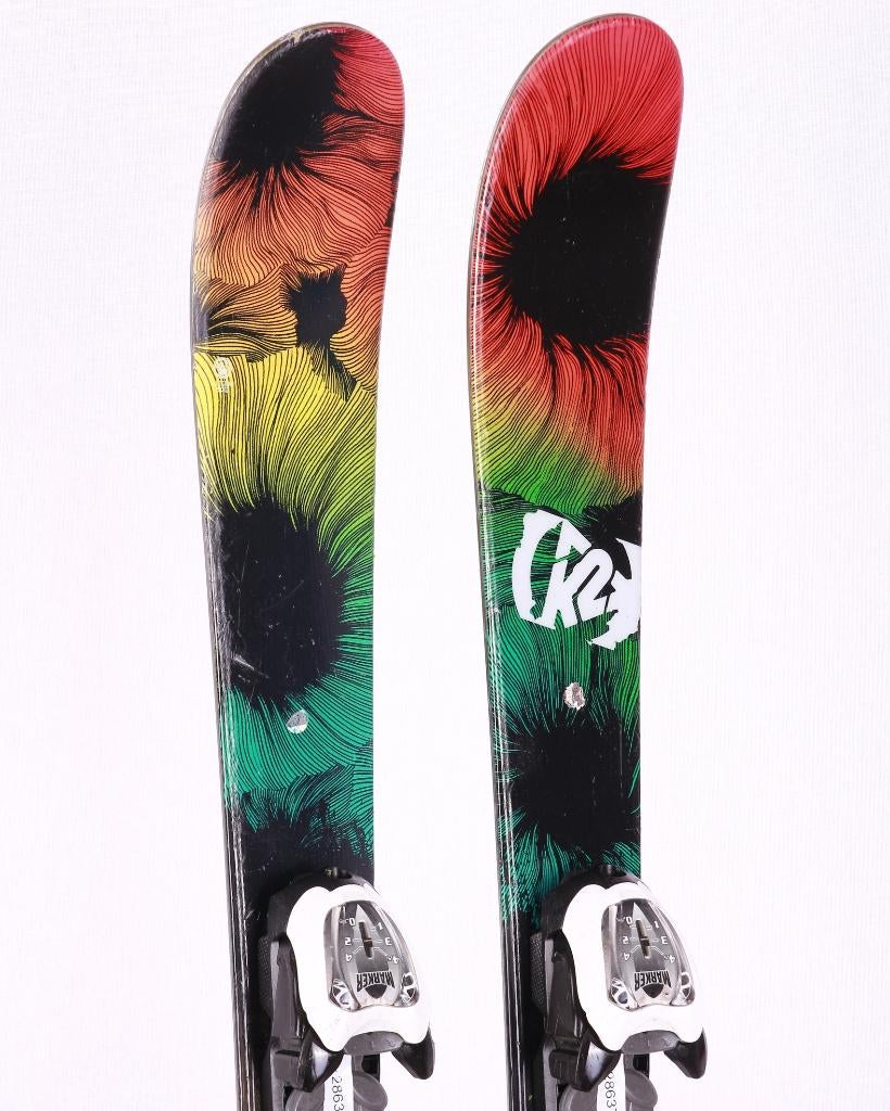 119 kinder ski's K2 MISSY, freestyle, TWINTIP + Marker 4.5, Overige merken, Gebruikt, 100 tot 140 cm, Ophalen of Verzenden