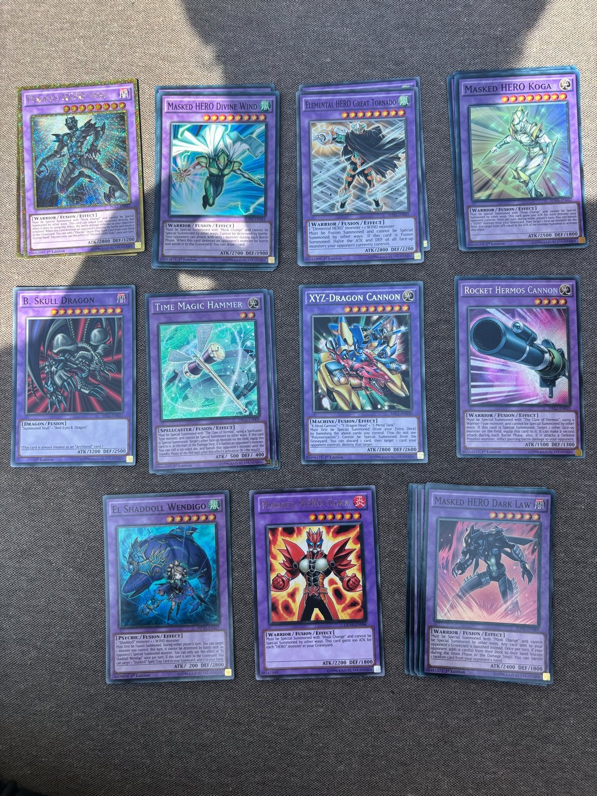 Yu-Gi-Oh! kaarten, Hobby en Vrije tijd, Ophalen of Verzenden, Gebruikt, Meerdere kaarten, Foil