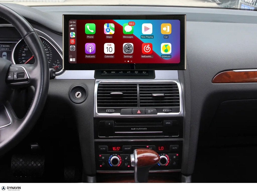 Radio Navigatie Audi Q7 2006-2015 android 16 apple carplay, Nieuw, Dynavin, Verkoop@inbouwnavigatie.com, Oberonweg 262