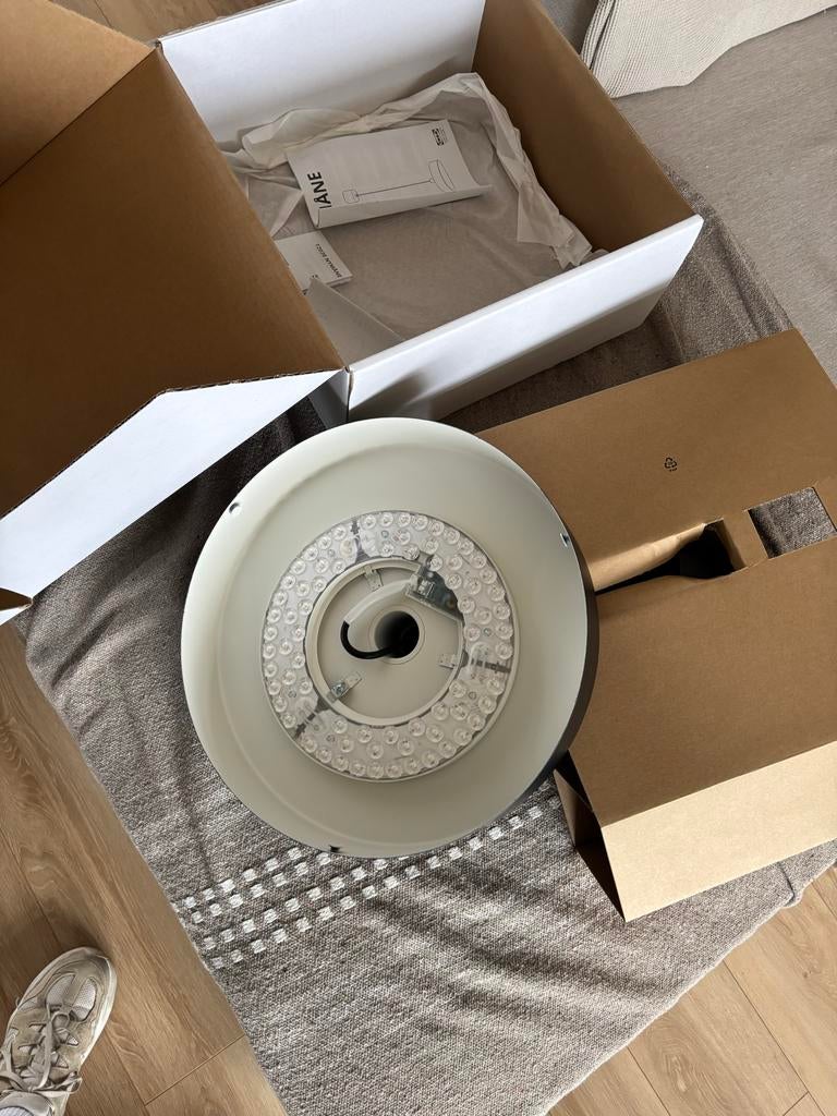 IKEA NYMÅNE hanglamp - zwart (zonder onderkapje), Ophalen of Verzenden, Gebruikt, Metaal, Minder dan 50 cm