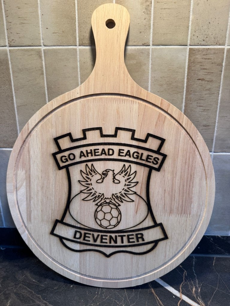 Borrelplank/serveerplank met go ahead eagles logo, Ophalen of Verzenden, Nieuw, Overige binnenlandse clubs, Overige typen