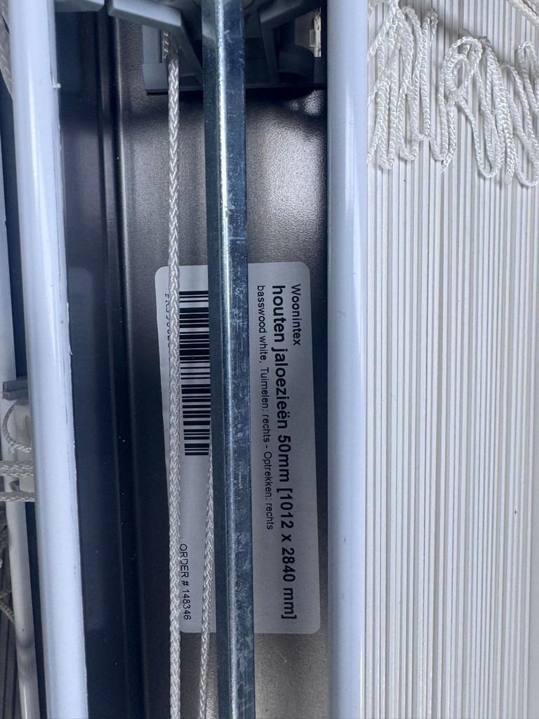 Woonintex Houten Jaloezieën 50mm - 5 Verschillende Maten, 100 tot 150 cm, 200 cm of meer, Wit, Ophalen of Verzenden