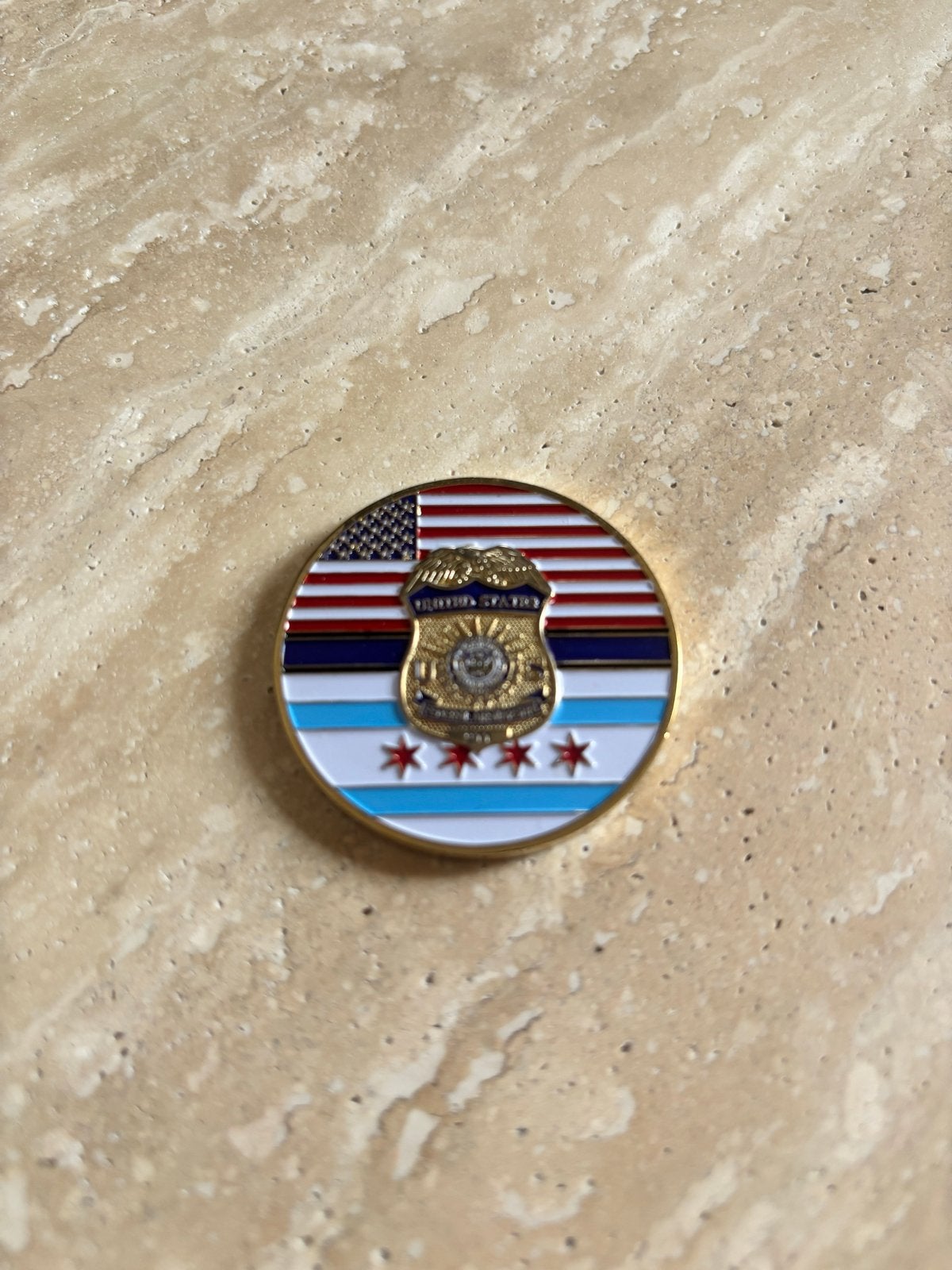 Federal Air Marshal Service Challenge Coin Chicago, Ophalen, Zo goed als nieuw
