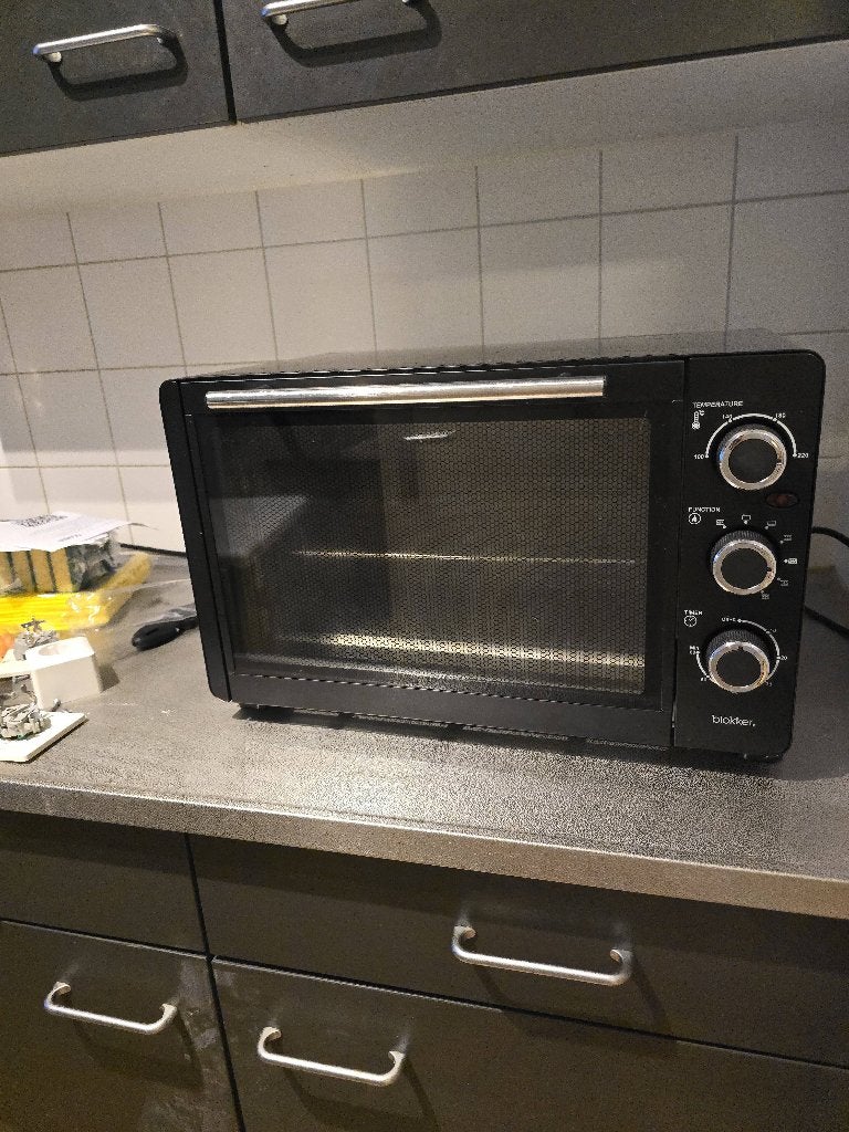 Elektische vrijstaande oven, Ophalen, Minder dan 45 cm, Gebruikt, Hete lucht