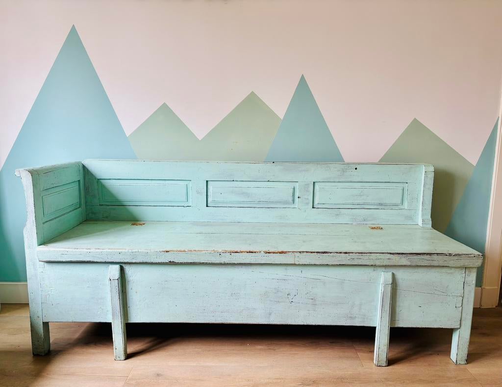 Brocante klepbank, Tuin en Terras, Tuinbanken, Ophalen, Gebruikt