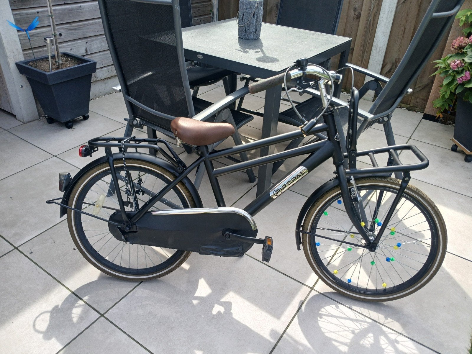 Popal type Transporter met Krathouder, Ophalen, Terugtraprem, 22 inch, Gebruikt