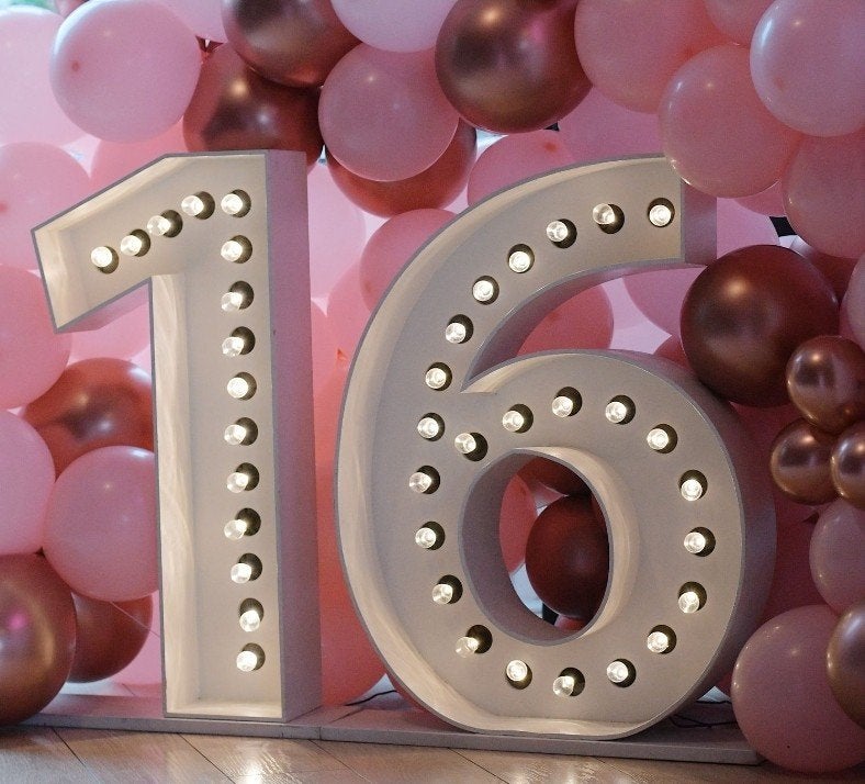 Lichtcijfers te huur, lichtletters huren, feestdecoratie, Ophalen