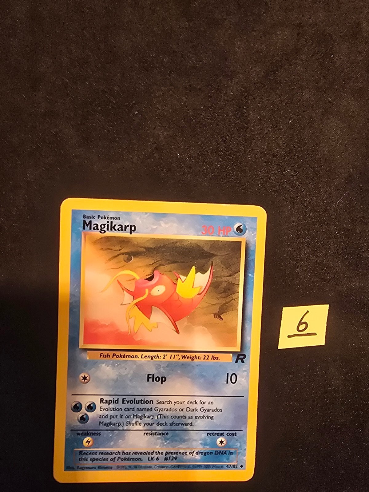 Magikarp 47/82 Team Rocket Pokémon Kaart, Hobby en Vrije tijd, Ophalen of Verzenden, Gebruikt, Losse kaart
