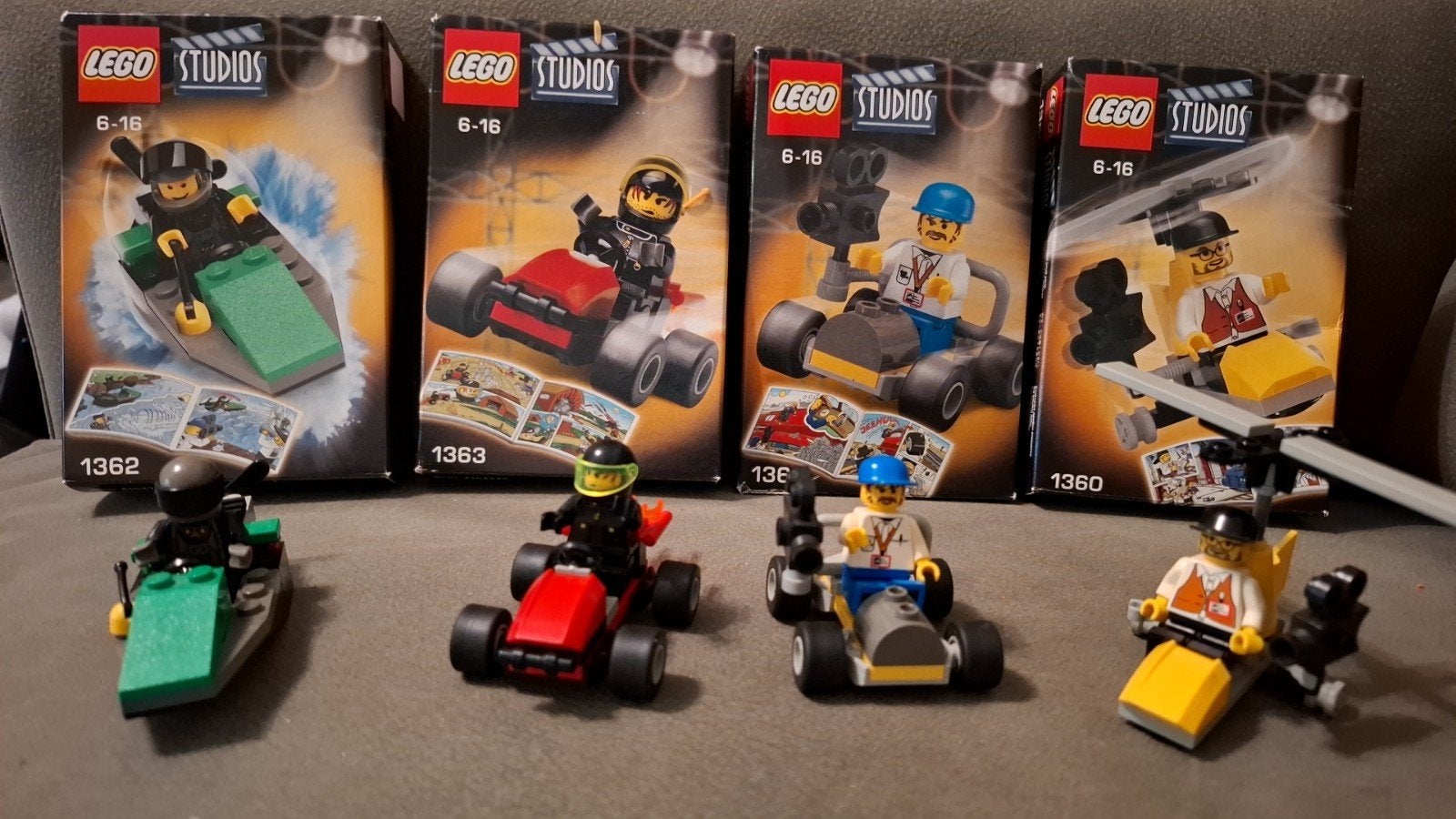Lego Studios sets 1360, 1361, 1362, 1363 met handleidingen, Ophalen of Verzenden