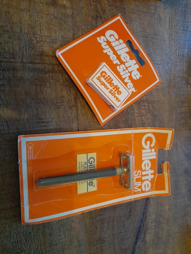 Gillette Slim scheermes en Super Silver mesjes (25), Ophalen of Verzenden