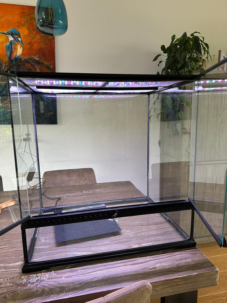 Exo-Terra Medium Tall (60x45x60) Terrarium complete set, Dieren en Toebehoren, Ophalen, Zo goed als nieuw