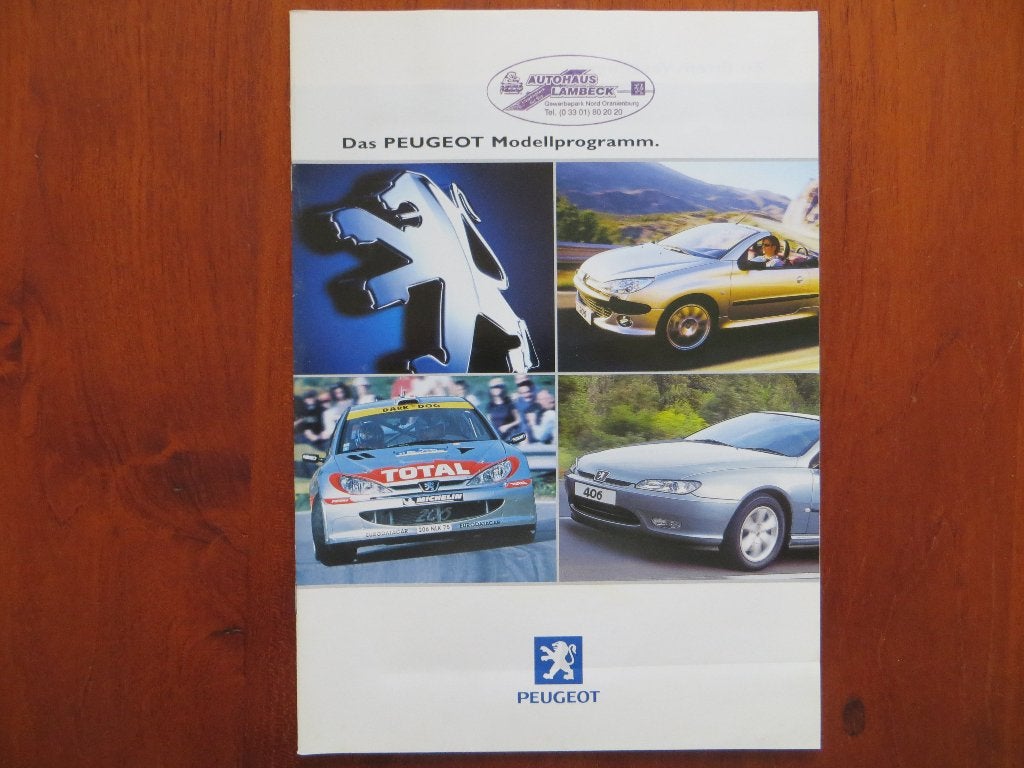 Peugeot Modellprogramm (jan. 2002), Ophalen of Verzenden, Nieuw, Peugeot