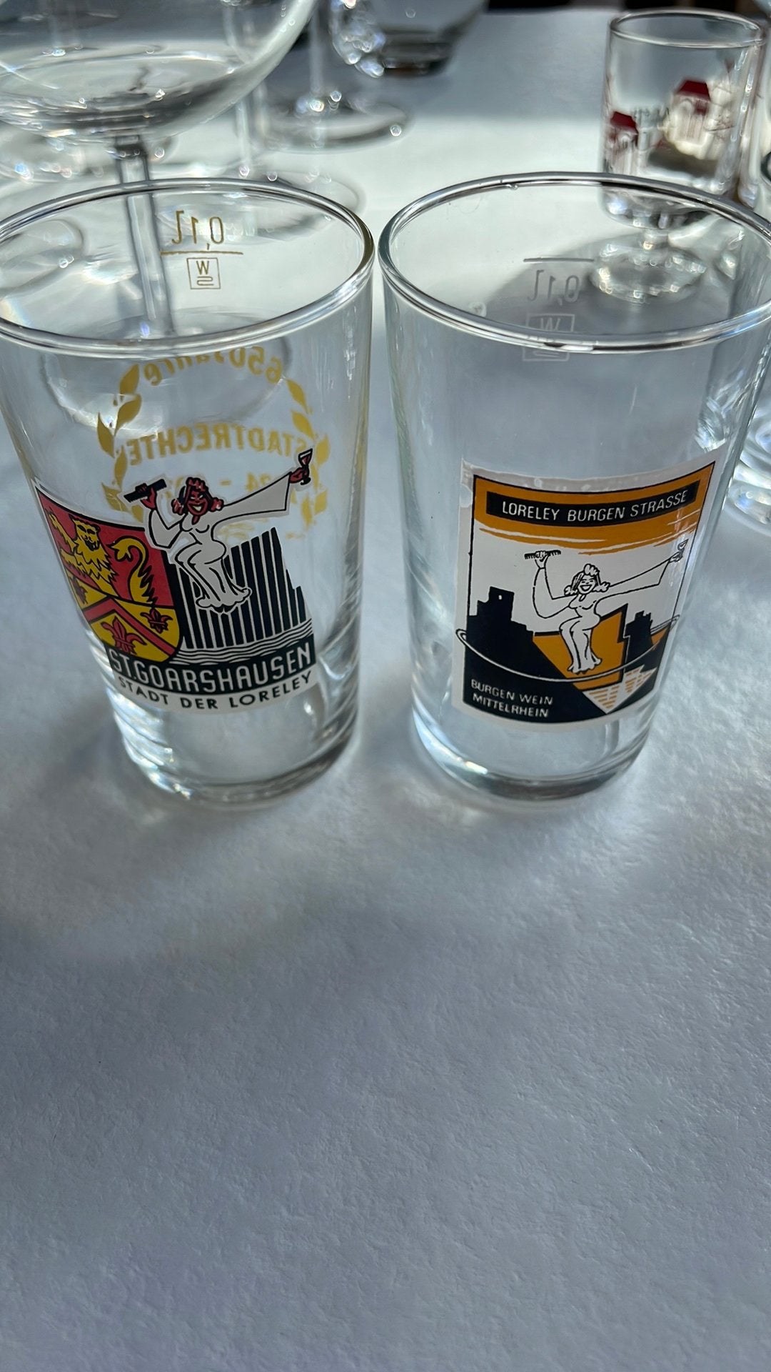 Grappige Loreley borrelglaasjes, Ophalen, Zo goed als nieuw, Borrel- of Shotglas