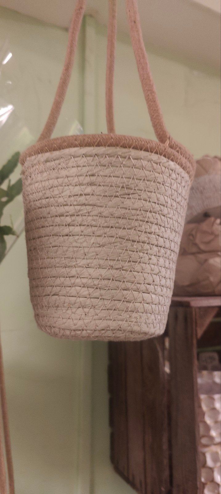 Hangmandjes diverse kleuren en maten, Ophalen of Verzenden, Zo goed als nieuw, Beige