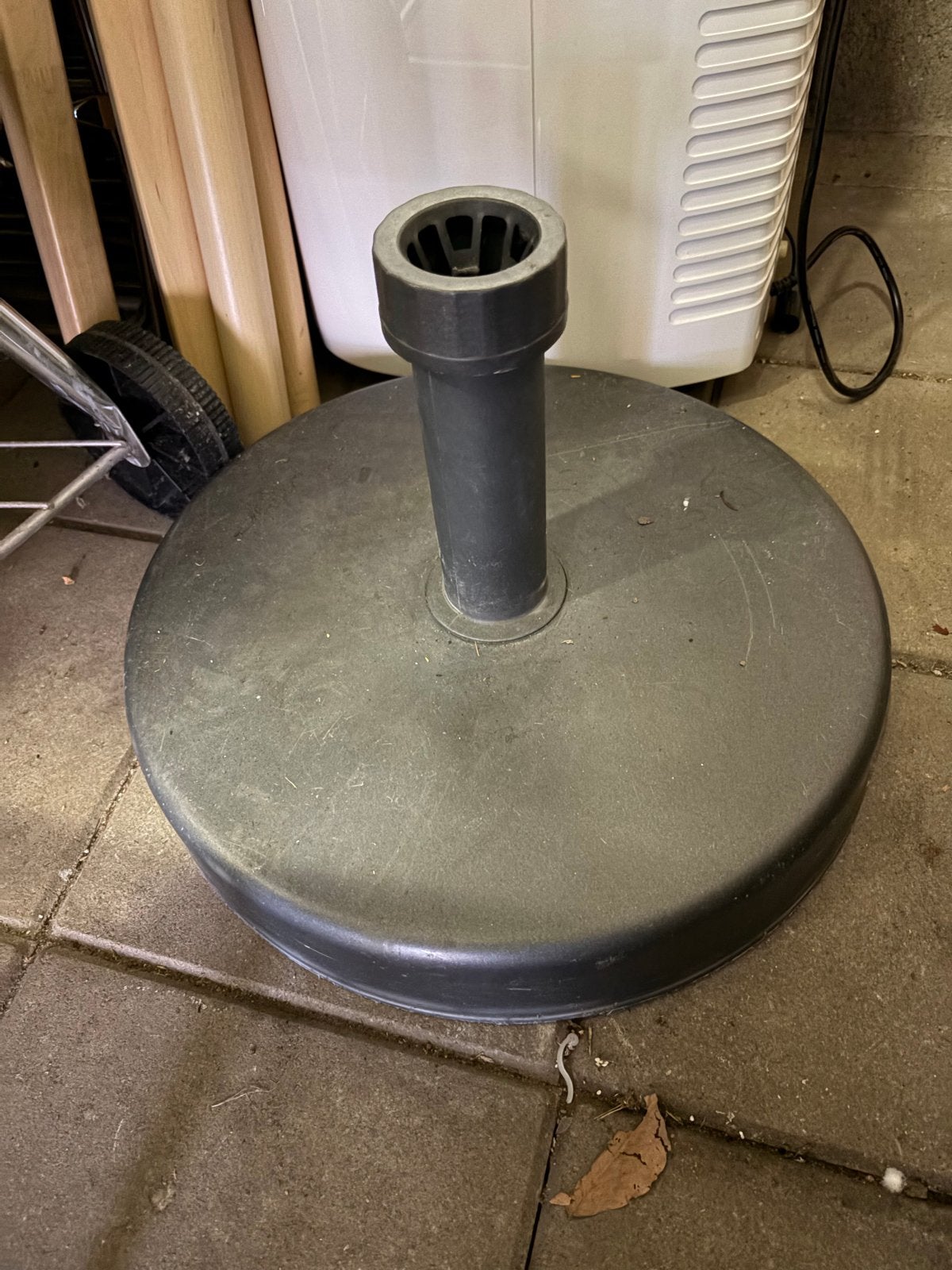 Stevige parasolvoet, Tuin en Terras, Ophalen, Gebruikt, Minder dan 1 meter, Parasolvoet
