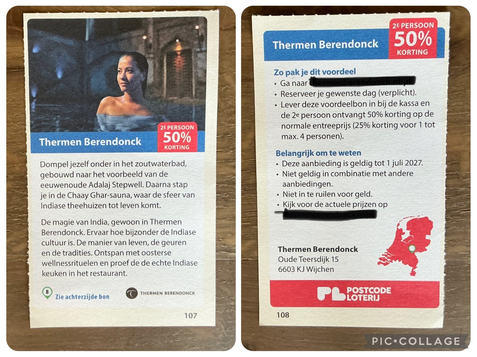 Kortingsbon voor sauna Thermen Berendonck Wijchen (KWF), Tickets en Kaartjes, Kortingen en Cadeaubonnen, Kortingsbon, Spa of Sauna