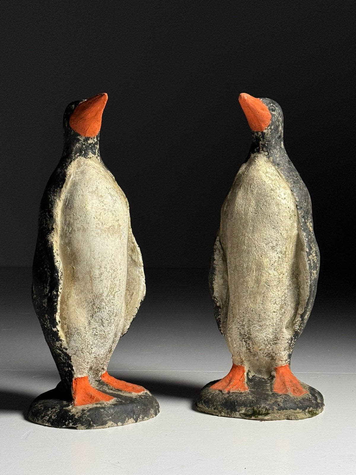 Vintage Tuinbeeld Beton Pinguïn, Tuin en Terras, Tuinbeelden, Ophalen, Zo goed als nieuw