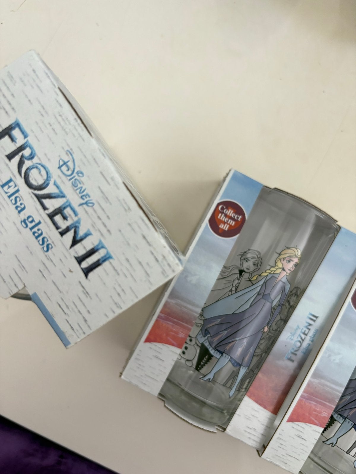 Frozen Elsa glazen - 5 stuks, Nieuw, Ophalen of Verzenden, Meerkleurig, Overige merken
