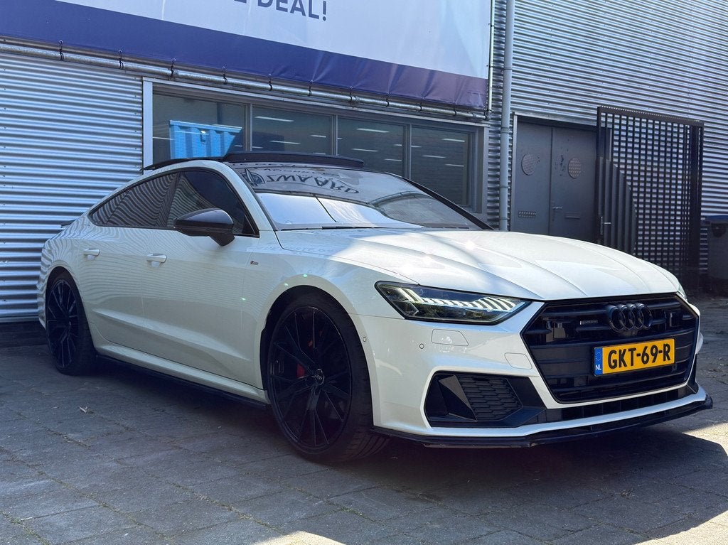 Audi A7 Sportback 55 TFSI e quattro Competition Maxton l Pan, Auto's, Audi, Gebruikt, 4 cilinders, 4 stoelen, Wit