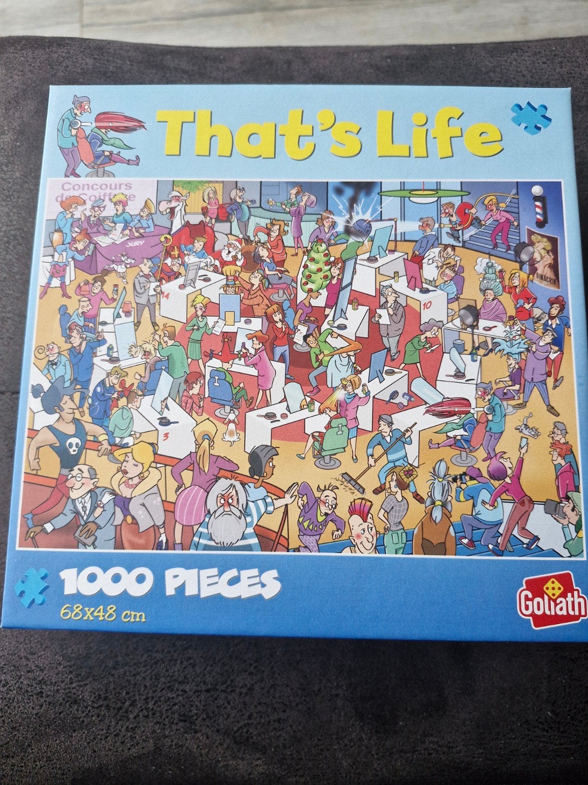 Thats life puzzel 1000 stukjes, concours de coifure, Ophalen of Verzenden, 500 t/m 1500 stukjes, Zo goed als nieuw, Legpuzzel