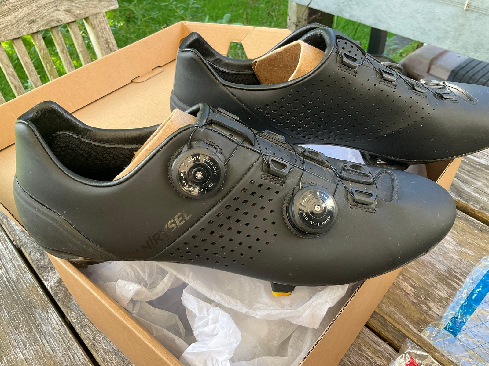 Van Rysel racefiets schoenen (mt 45) en Shimano SPD SL pedal, Fietsen en Brommers, Ophalen of Verzenden, Gebruikt, Heren, Overige merken