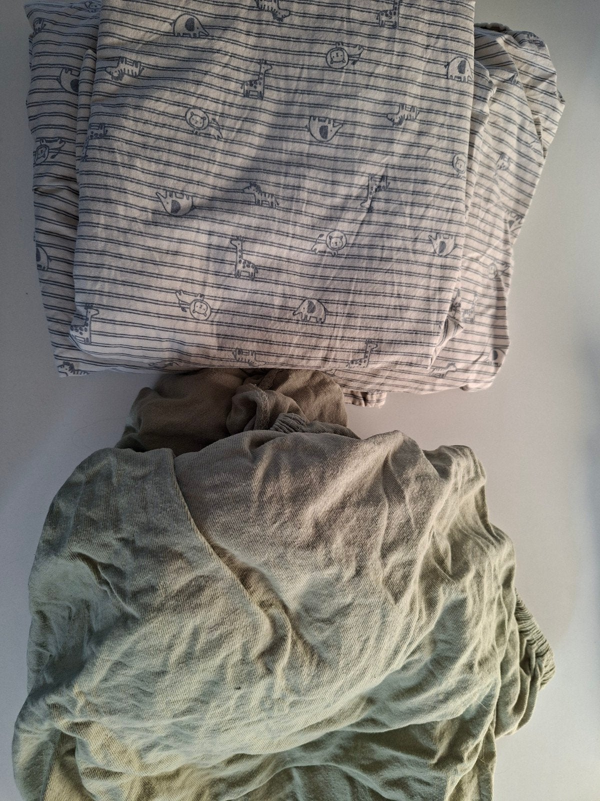 Beddengoed, lakens en hoeslakens ledikant 120x60, Ophalen, Zo goed als nieuw, Ledikant