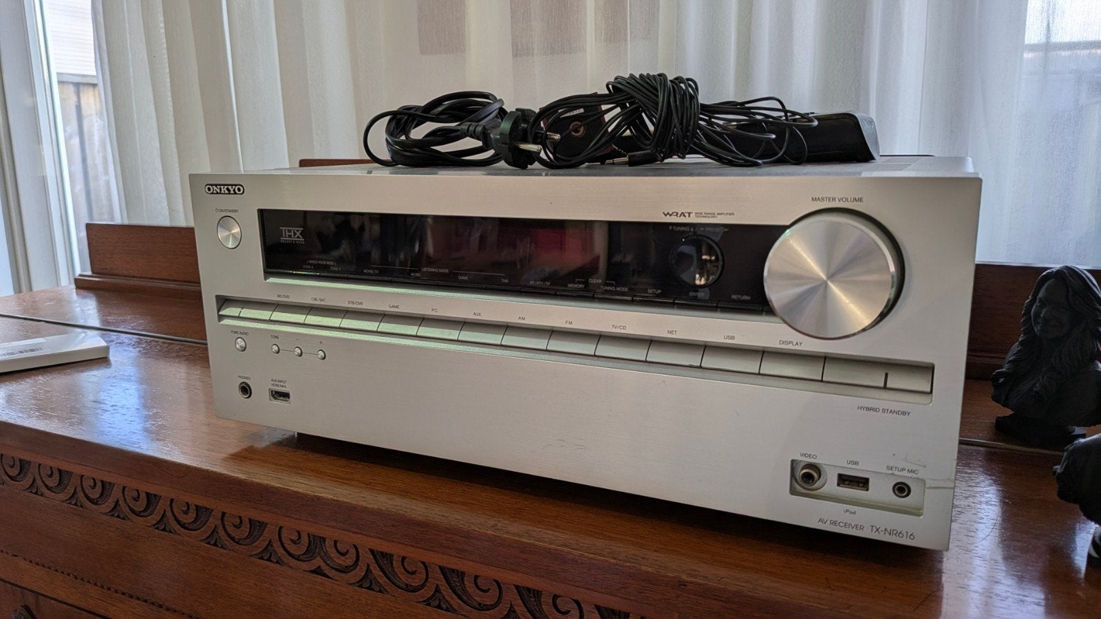 Onkyo TX-NR616 AV Receiver met Audyssey microfoon, Audio, Tv en Foto, Ophalen, Gebruikt, 120 watt of meer, Onkyo