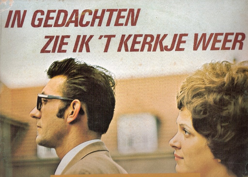DUO ONBEKEND (Duo X )'t Kerkje Weer Telstar overgeplakt -LP, Cd's en Dvd's, Ophalen, Gebruikt, 12 inch, Levenslied of Smartlap