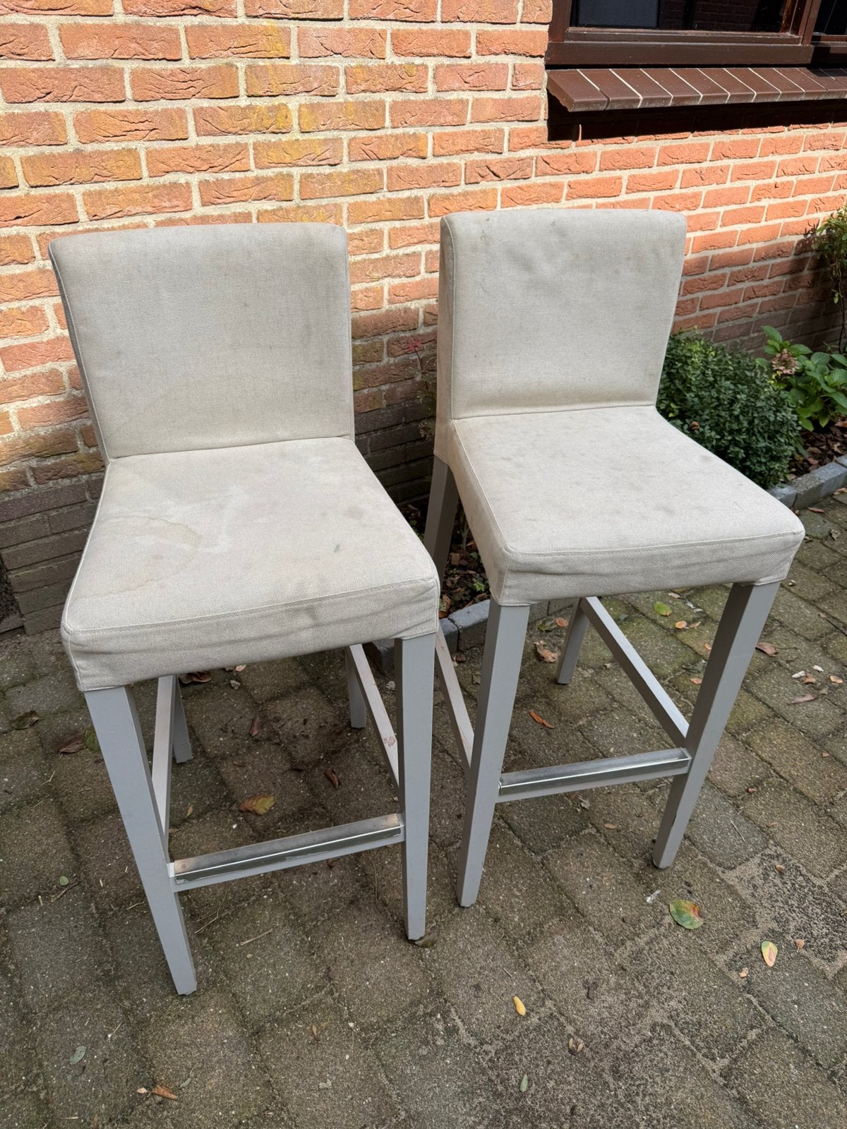 Stevige barkrukken IKEA Bergmund, Gebruikt, 60 tot 90 cm, Ophalen of Verzenden, Hout