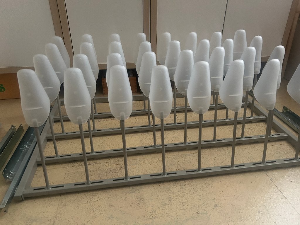 2 "oud model" komplement uittrekbare schoenenrekken PAX, Ophalen