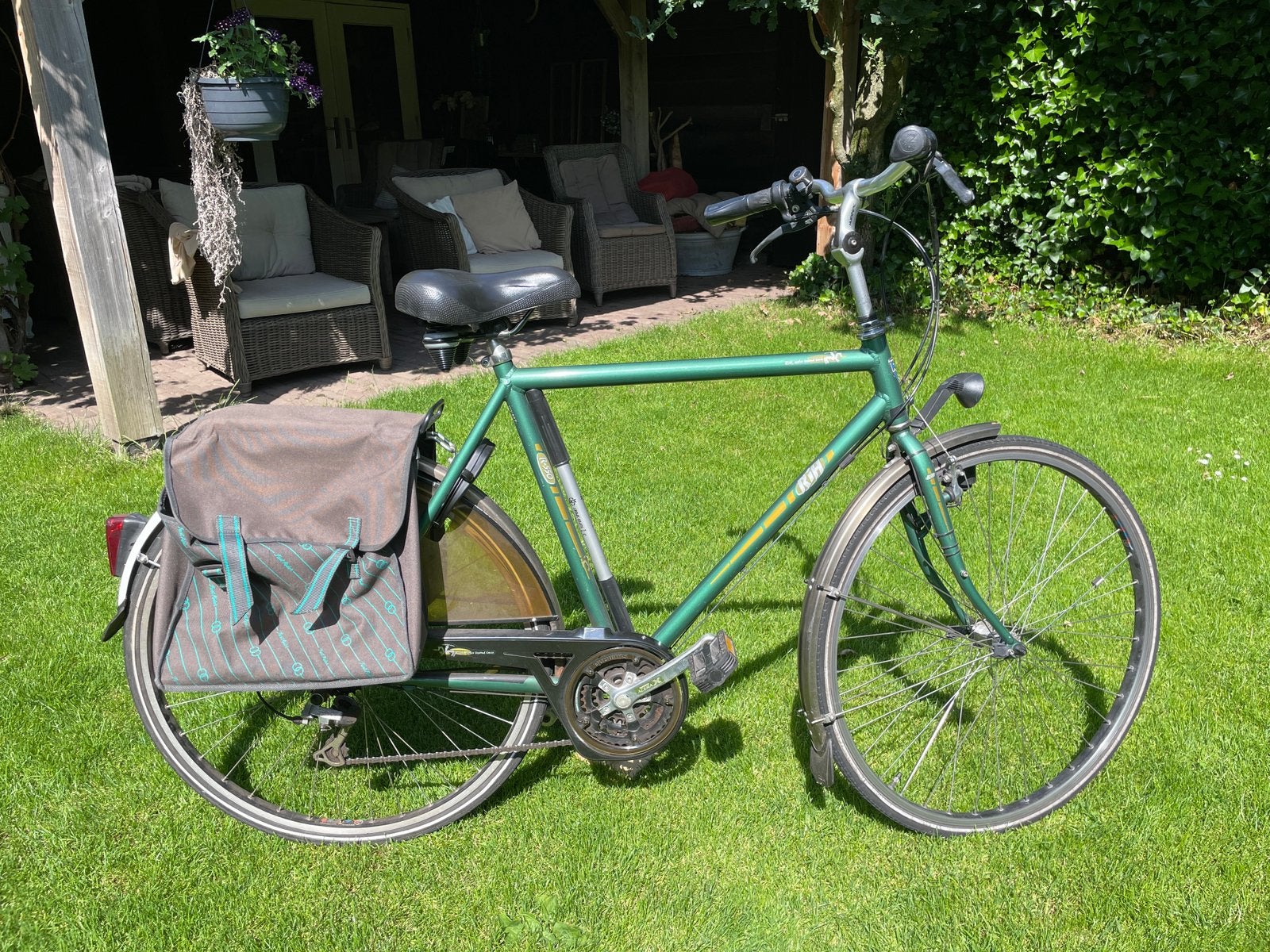 RIH herenfiets, Fietsen en Brommers, Fietsen | Heren | Herenfietsen, Velgrem, Versnellingen, Zo goed als nieuw, 57 tot 61 cm