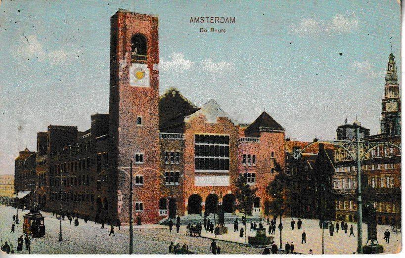 AMSTERDAM - De BEURS / TRAM, Ophalen of Verzenden, Voor 1920, Gelopen, Noord-Holland