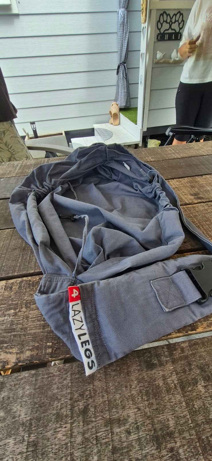 Draagtas 4 Lazy Legs kleur grijs geschikt tot 15kg, Ophalen